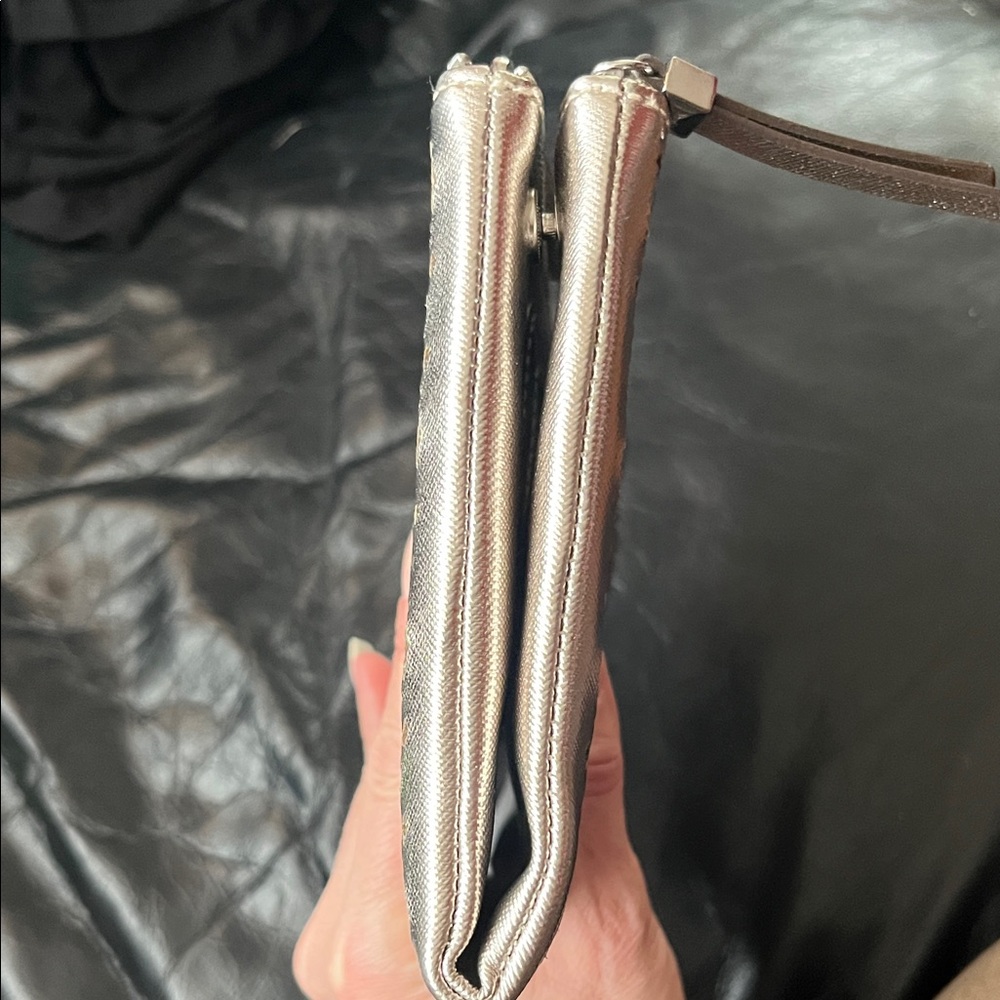 New Stella & Dot Metallic Rose Gold/Silver Clutch - Picture 9 of 16